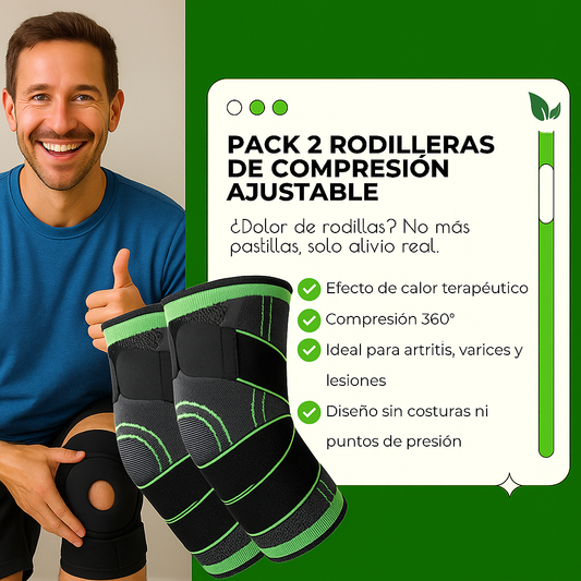 Rodilleras de Compresión Ajustable 🥇