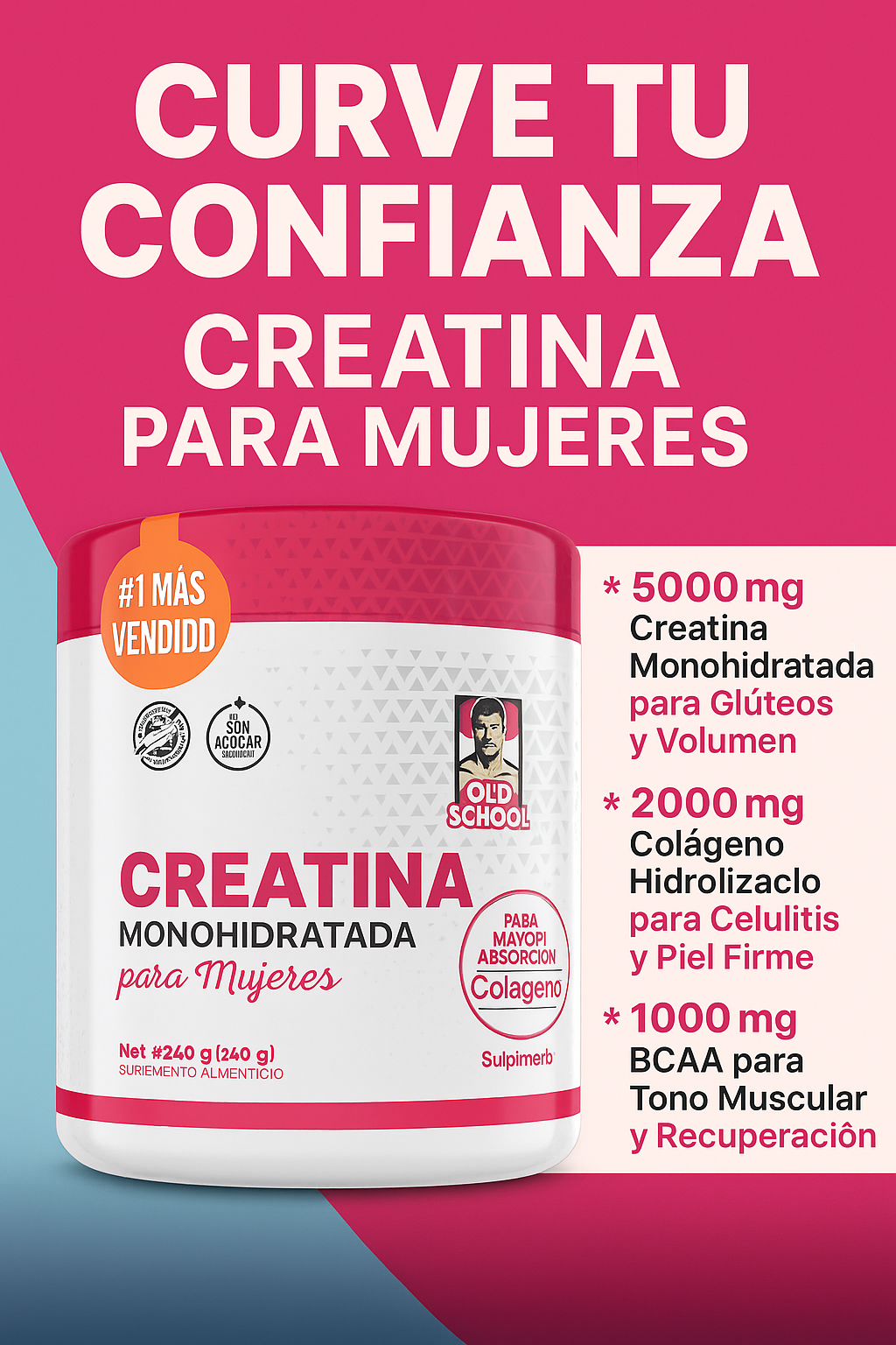 Energía Pura: Creatina Old School Labs